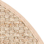 SAFAVIEH Area Rug 5' Round - Natural Fiber Collection - Natural & Beige, Seagrass, Basketweave Pattern with Border (NF114A) - color: Natural/Beige, size: 5' (Round)
