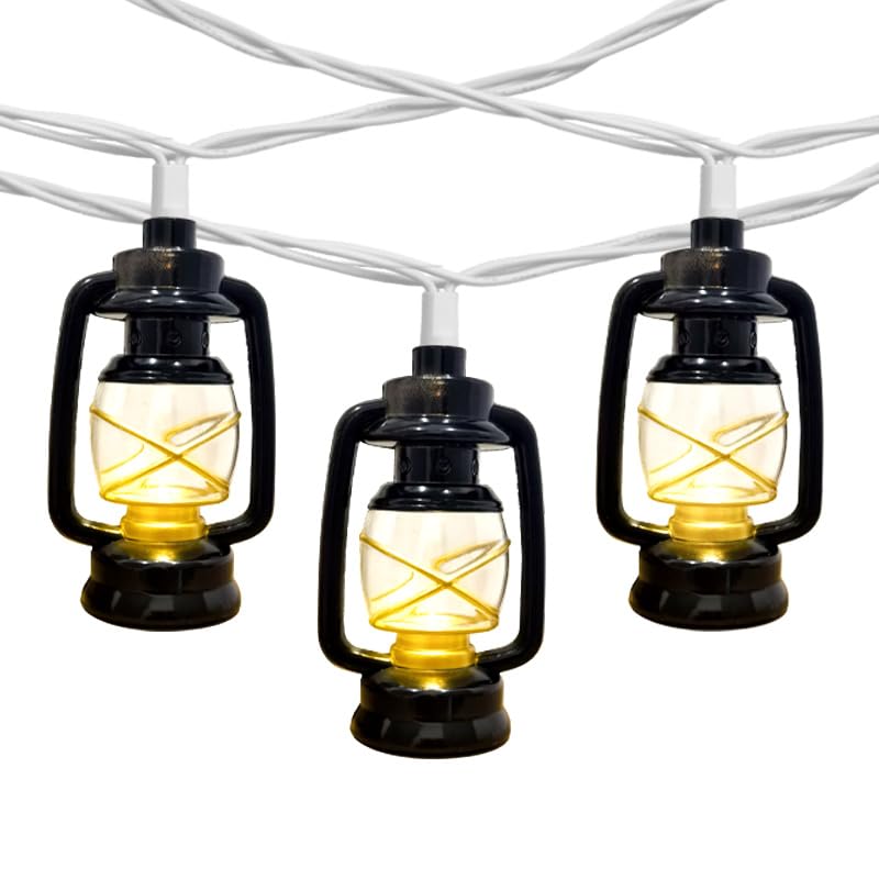 8.5Ft Black Mini Kerosene String Lights Outdoor, Summer Beach Themed Decoratives String， Plug in Indoor Fairy Lights for Outdoor Indoor Beach Tropical Party Bedroom Birthday Decor - style: Black Mini Kerosene