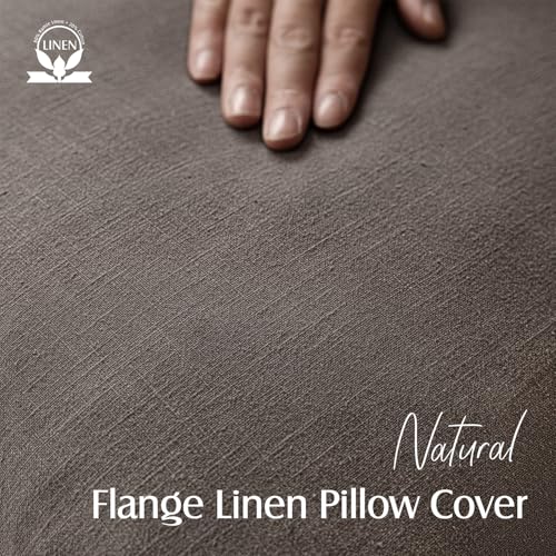 Foindtower Set of 2, Decorative Linen Solid Throw Pillow Covers Soft Accent Euro Cushion Case Farmhouse Neutral Pillowcase for Chair Couch Sofa Bedroom Living Room Home Decor 16 x 16 Inch Light coffee - color: Malt Ball, size: 16" x 16" (Pack of 2)