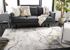 SAFAVIEH Craft Collection Runner Rug - 2'3" x 6', Grey & Gold, Modern Abstract Design, Non-Shedding & Easy Care, Ideal for High Traffic Areas in Living Room, Bedroom (CFT877F) - color: Grey/Gold, size: 2'3" x 6' (Runner)