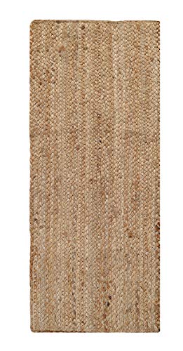 Jute Braided Table Runner, Natural - 13x36 Inches, Decorative Rustic Accent Boho Reversible Runners for Wedding Parties, Kitchen, Dining Decor | Farmhouse Small Rattan Table Mat for Outdoor Indoor Use - color: Natural, size: 1'1" x 3' (Rectangular)