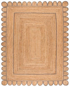 SAFAVIEH Area Rug 8x10 - Natural Fiber Collection - Large - Natural & Grey, Handmade Jute, Ideal for Living Room, Bedroom, Dining Space (NFB125F) - color: Natural/Grey, size: 8' x 10' (Rectangular)
