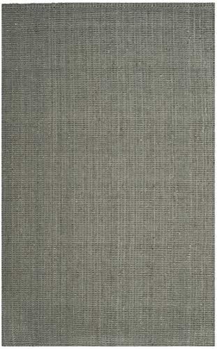 SAFAVIEH Natural Fiber Collection Area Rug - 5' x 8', Green & Grey, Handmade Farmhouse Jute, Ideal for High Traffic Areas in Living Room, Bedroom (NF730B) - color: Green/Grey, size: 5' x 8' (Rectangular)