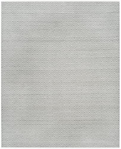 SAFAVIEH Boston Collection 8' x 10' Grey BOS682E Handmade Flatweave Cotton Area Rug - color: Grey, size: 8' x 10' (Rectangular)