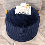Asuprui Pouf Ottoman Unstuffed Ottoman Foot Rest No Filler Foot Stool 20x20x12 Inches Fuzzy Chair Floor Pouf Chair with Storage for Living Room Bedroom Navy Blue - color: Navy Blue