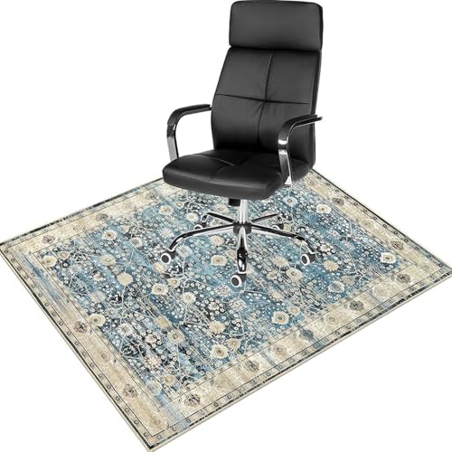 Washable Vintage Rug Area Rugs for Living Room Machine Washable Rug Boho Large Bedroom Rug Non Slip Low Pile Indoor Carpet Soft Non Shedding Stain Resistant Indoor Floor Thin Carpet