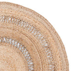 SAFAVIEH Natural Fiber Round Collection 3' Round Natural NFB254A Handmade Boho Country Charm Jute Area Rug - size: 3' (Round)