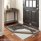 Veken Runner Rug Pad Gripper for Hardwood Floors, Non Slip Rug Pads for Area Rugs, Thick Rug Grippers for Tile Floors, Under Carpet Anti Skid Mat, Keep Your Rugs Safe and in Place, 2.5x4 Ft - size: 2'6" x 4' (Rectangular), style: White
