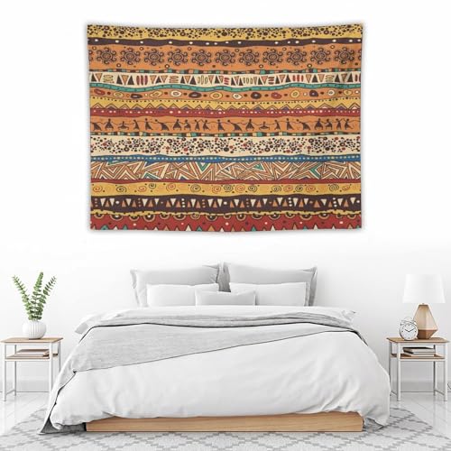 Boho Tribal Abstraction Tapestry, Retro Country Tribal Brown Bohemia Tapestries Home Decor for Living Room Bedroom Decoration 40in Wx30in H (102×76cm) - color: Bohemian Tapestry-17, size: 40in"Wx30in"H (102×76cm)
