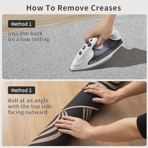 Tangsoo Easy Jute 2x4 Small Throw Rugs for Entryway,Washable Thin Indoor Outdoor Door Mat,Black Non-Slip Indoor Floor Small Carpet for Entrance Kitchen Hallway Bedroom Front Porch - color: Black Arc, size: 2x4ft