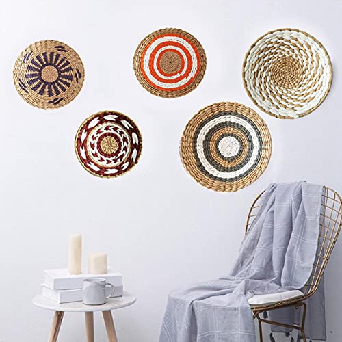 Duiaynke Woven Decor, Hanging Baskets Unique Tapestry for Hallway Bedroom Living Room Home Decorations (Black 20cm) - color: Black 20cm