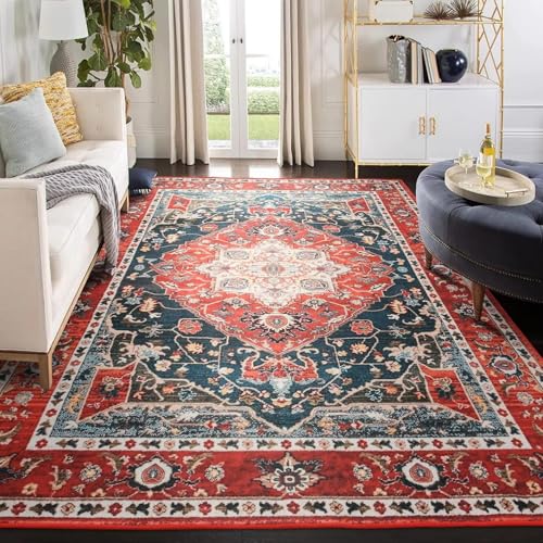 Vintage Bohemian Area Rug for Living Room, Retro Boho Rug Bedroom Indoor Print Carpet Large Size Rug Kitchen Dining Room Mat 1x3(ft)