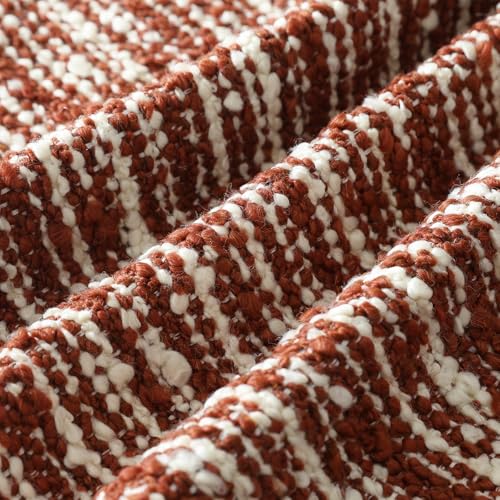 Artscope Throw Pillow Cover 18x18 Super Thick Body Pillow Cover Decorative Boucle Textured Morden Neutral Accent Italian Style Pillowcase for Bedroom Living Room Couch Sofa Home Décor-Rust - color: Rust, size: 18" x 18" (Pack of 1)