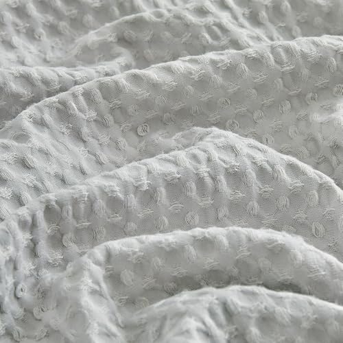 WARMDERN Waffle Weave Pillowcases Standard Size 2 Pack Pillow Cases Soft Microfiber Pillow Case Covers Set of 2 Boho Woven Textured Pillowcase with Envelope Closure(Light Grey, Standard, 20x26 Inches) - color: Light Grey-waffle Weave, size: 20" x 26" (Pac