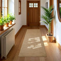 Softlife Hallway Runner Rug 2x6 ft Faux Jute Rugs Washable Entryway Rug Hall Carpet Runner Modern Farmhouse Laundry Kitchen Room Mat Long Carpet for Bathroom, Brown - color: Brown, size: 2' x 6' (24"x72")