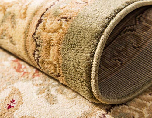 Unique Loom Versailles Collection Area Rug - Henry (2' x 3' 1" Rectangle Green/Cream) - color: Green/Cream, size: 2'2" x 3'1" (Rectangular)