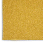 Nourison Home Nourison Essentials Yellow 2'2" x 7'6" Area Rug - Easy Clean, Non Shedding, Bed Room, Living Room, Dining Room, Kitchen (8' Runner) - color: Yellow, size: 2'2" x 7'6" (Runner)
