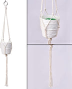 6 Pack Macrame Plant Hanger, Indoor Hanging Plants Holder, 3 Sizes 39"/31"/23", Outdoor Boho Home Decor Hanging Baskets, (POTS NOT Included)