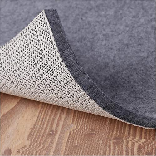 Non Slip Rug Pad Grippers - 2x10 Ft, 1/4" Thick, Felt + Rubber Double Layers Area Carpet Mat Tap, Provides Protection and Cushioning for Hardwood or Tile Floors - size: 2'X10', style: Felt + Rubber- 1/4" Thick