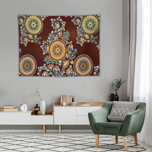 KANEPE Mandala Tapestry Boho Retro Vintage Paisley Indian Pattern Wall Hanging Tapestries Home Decor for Living Room Bedroom Apartments Farmhouse Dorm,40inx30in (102×76cm)【Small】 - color: Boho-3, size: 40Wx30L