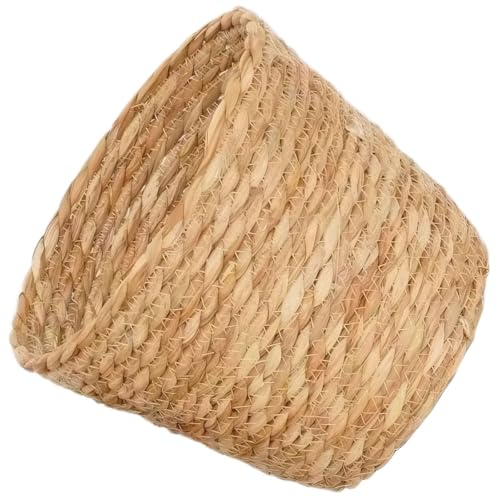 Woven Basket for Plants - Rattan Plant Basket with Boho Design for Indoor Decor and Small Item Storage - size: 17x13x15 cm