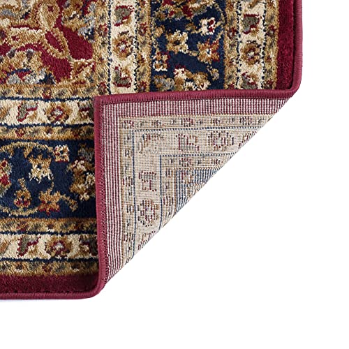 2x8 Hallway Runner Rug | Kitchen, Walkway, Entryway Rugs | Traditional, Oriental | Red 2'3'' x 7'3'' - color: Red - Kirsten, size: 2'3" x 7'3" (Rectangular)