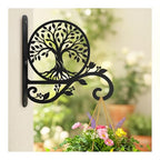 Tree of Life Metal Plant Hanger Bracket, Decorative wall-Mounted Hanging Plant Hook, Tree of Life Garden Decoration, Suitable for Hanging Baskets, Bird feeders, Lanterns, Wind Chimes - style: Tree of Life