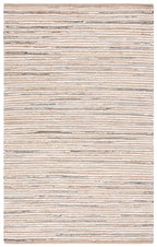 SAFAVIEH Cape Cod Collection Accent Rug - 4' x 6', Natural & Light Blue, Handmade, Braided Design, Ideal for The Living Room, Bedroom, Dining Room (CAP151L-4) - color: Natural/Light Blue, size: 4' x 6' (Rectangular)