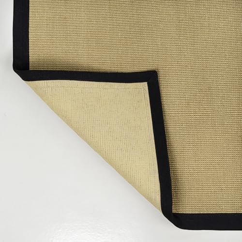 JONATHAN Y Border Jute Runner Rug Natural/Black 2X8 ft, Camden Farmhouse Cottage for Living Room, Bedroom, Kitchen, Office, Easy-Cleaning, High Traffic, Pet-Friendly, Non-Shedding KTN100F-28 - color: Natural/Black, size: 2'2" x 8' (Runner)