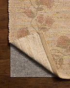 Loloi Chris Loves Julia Rue Collection RUE-05 Natural/Multi 9'-3" x 13' Area Rug Jute Neutral Floral Living Room Bedroom Rug - color: Natural / Multi, size: 9'3" x 13' (Rectangular)