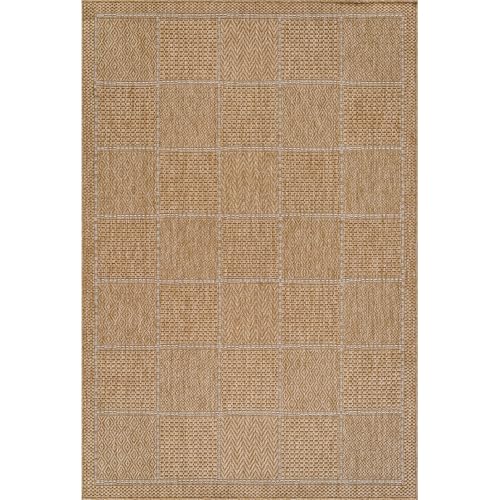 Beverly Rug Easy Jute Checkered Squared Rug 10x14 Washable Large Indoor Outdoor Area Rugs for Living Dining Room Patio Office Stain Resistant Non Shedding Casual Indoor Outside Carpet 10 x 14 Natural - color: Squared/Natural, size: 10' x 14' (Rectangular)