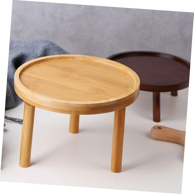 Happyyami Boho Room Decor Wooden Planter Stand for Home Flower Pot Holder Vase Display St