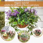 Legigo 6 Pack 16 Inch Hanging Basket Coco Liners Replacement, 100% Natural Round Coconut Coco Fiber Planter Basket Liners for Hanging Basket Flowers/Vegetables - color: 6pcs, size: 16 Inch