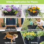 Riare 16x80 Inch Black Felt Planter Liner Roll- 2 Rolls Non-Woven Fabric Planter Liner for Outdoor Plants, Coco Liner Roll Alternative Basket Planter Liner for Planters Hanging Basket Window Box - size: 16 x 80 Inch