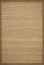 Loloi Amber Lewis Lilah Collection LIH-01 Natural/Bark 2'-6" x 7'-6" Runner Rug Jute, Wool, Cotton, Neutral, Living, Bedroom, Dining, Rug - color: Natural / Bark, size: 2'6" x 7'6" (Rectangular)