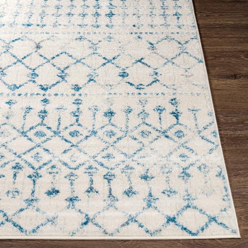 Livabliss Elsie Global Bohemian Area Rug,6'7" x 9',Dark Blue - color: Dark Blue, size: 6'7" x 9' (Rectangular)