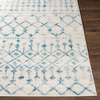 Livabliss Elsie Global Bohemian Area Rug,6'7" x 9',Dark Blue - color: Dark Blue, size: 6'7" x 9' (Rectangular)