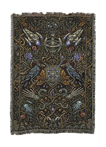 Pure Country Weavers Night Fiction Blanket - Fantasy Gift - Tapestry Throw Woven from Cotton - Made in The USA (50X60) - color: Night Fiction, size: 50x60