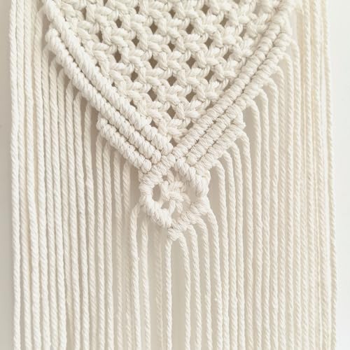 Moosira Equestrian Macrame Wall Hanging, Horseshoes Macrame Wall Hanging, Macrame Horseshoes, Equestrian Wall Art, Boho Western Decor, Boho Wall Decor Tapestry, Unique Horse Lover Gift for Cowgirl Room, Nursery, Farmhouse (Horseshoes-V) - color: Horseshoe