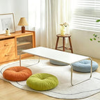 Vitamaze - amazing life Round Floor Pillow Cushion Soft Thick Seat Pad, Tufted Corduroy Meditation Cushion for Tatami, Yoga, Living Room, Bedroom, Office, Car, Sofa(Cream,16inch)