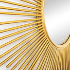 SAFAVIEH Home Collection Vila 41-inch Gold Sunburst Round Mirror