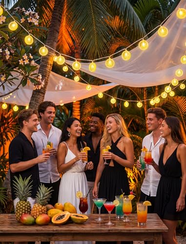 Lemon String Lights, 8.5Ft Summer Patio String Lights with 10 LED Yellow Lemon Slice Lights, Hanging Waterproof Connectable Outdoor Decorative Lights for Indoor Home Garden Christmas Wedding Party - color: lemon lights