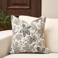 Yangest Flower Pillow Cover 20 x 20 Inches, Nature Chenille Square Throw Pillow Cover Soft Luxury Neutral Accent Couch Pillow Cover for Living Room Bedroom, Off White - color: Off White, size: 20" x 20" (Pack of 1)
