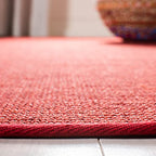 Martha Stewart x SAFAVIEH Area Rug Collection - 2'3" x 8' Runner, Red, Sisal & Jute, Farmhouse Style, Ideal for Living Room, Bedroom, Foyer, Hallway (MSR9501Q) - color: Red, size: 2'3" x 8' (Runner)