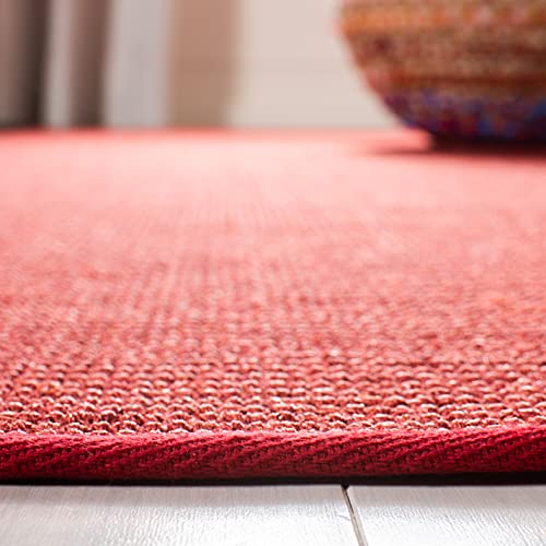 Martha Stewart x SAFAVIEH Area Rug Collection - 2'3" x 8' Runner, Red, Sisal & Jute, Farmhouse Style, Ideal for Living Room, Bedroom, Foyer, Hallway (MSR9501Q) - color: Red, size: 2'3" x 8' (Runner)