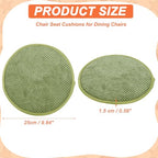 uxcell Round Stool Cushion, 10 x 10 Inch Round Seat Pads with Elastic Straps, Anti-Slip Soft Round Pad Chair Seat Cushions for Dining Chairs Kitchen Bar High Stool, Wood Green - color: Wood Green, size: 10 x 10 Inch