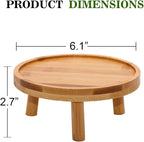 ARTORA Mid Century Modern Plant Stand, Wood Indoor Plant Holder Succulents Plant Pot Raiser Decorative Corner Planter Stand for Small to Medium Plants (Natural 2PCS)