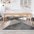 HOMFINE Washable Modern Area Rug - Geometry Style 5x7 Rugs for Living Room, Bedroom, Machine Washable Rug Soft Non Slip Non Shedding Area Rug - Green, 5'x7' - color: Green, size: 5' x 7' (Rectangular)