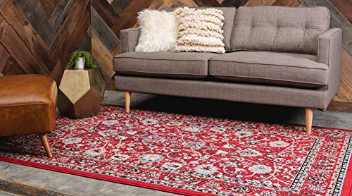 Unique Loom Sialk Hill Collection Area Rug - Washington (2' 2" x 3' 1" Rectangle, Red/ Black) - color: Red / Black, size: 2'2" x 3'1" (Rectangular)
