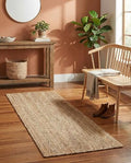 Rugs.com - Braided Jute Rug – 8 Ft Runner Natural Hand Braided Jute Rug – Eco-Friendly Flatweave for Hallways and Entryways - size: 2'7" x 8' (Runner)